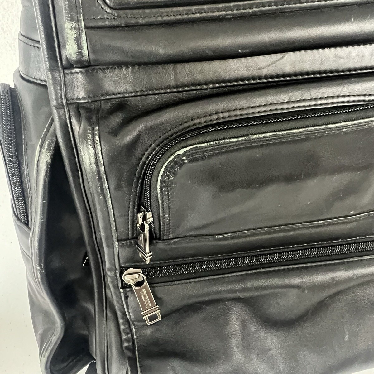 希少　レア品　TUMI オールレザー バックパック T-pass ブラック　黒 希少 レア品 TUMI オールレザー バックパック T-pass ブラック