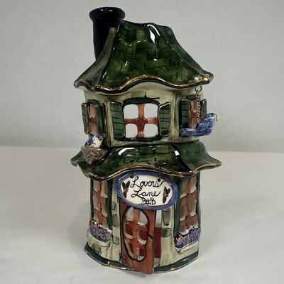 Blue Sky Clayworks Lover's Lane B+B Tealight Candle House by Heather Goldminc