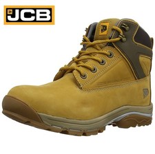 JCB FAST TRACK Mens Leather S3 Safety Work Boots Waterproof Steel Toe Cap Size