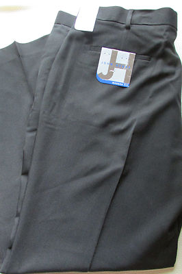 New Men's 42 x 30 Black Dress Polyester Pants By John Henry