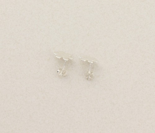 Sterling Silver Daisy Flower Earrings Stud Post 1/2" Round - Picture 7 of 8