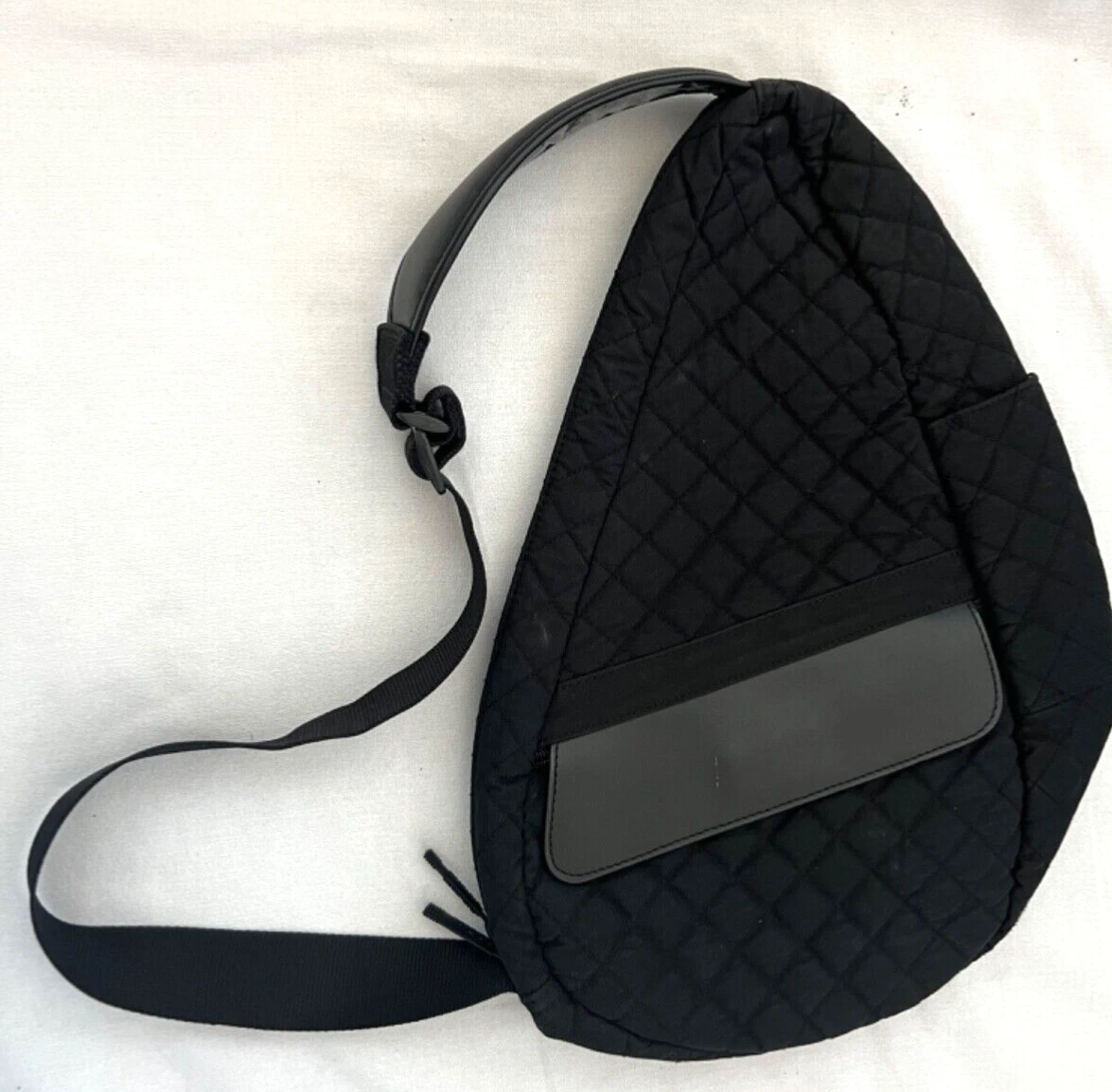 L L Bean Healthy Back Black Quilted Backpack/Sling/Bag. Lightweight.  Unisex. | eBay