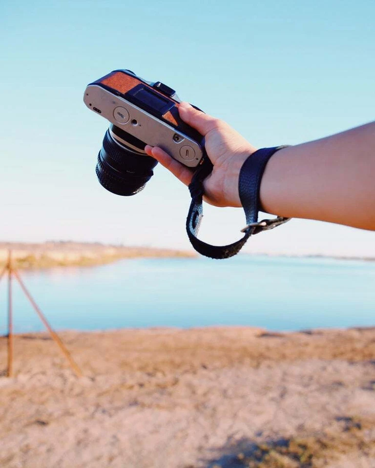 Brown Leather Wrist Strap for DSLR/SLR camera, DSLR Camera Strap - Image 4 of 4