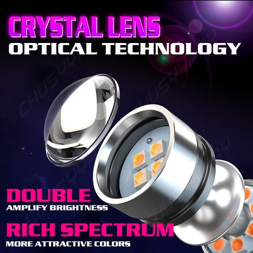 2× H11 H8 H9 LED Bulbs pink purple Super Bright Fog Lights DRL Light High Power - Picture 5 of 8