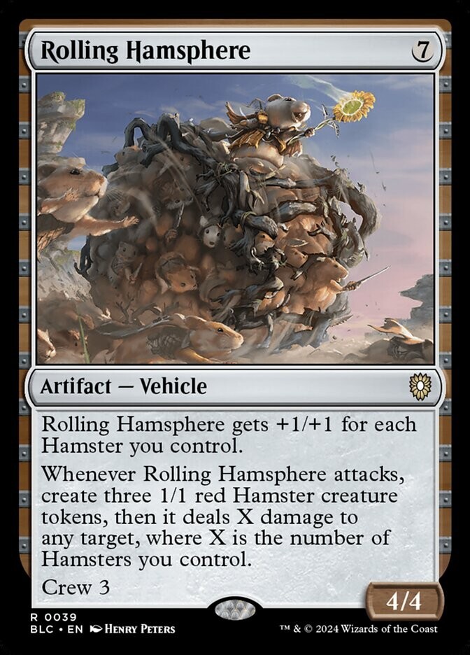 Rolling Hamsphere 0039 Non Foil Rare Bloomburrow Commander MTG NM
