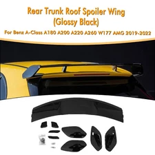 Black Rear Trunk Spoiler Wing for Mercedes W177 A220 A250 A35 ED1 Style 19-24