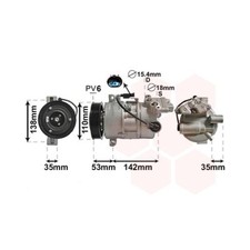 1x Kompressor, Klimaanlage VAN WEZEL 0600K393 passend für BMW
