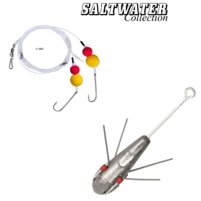Zebco Basic  Brandungsvorfach #4115002 + Klappkrallenblei 125g