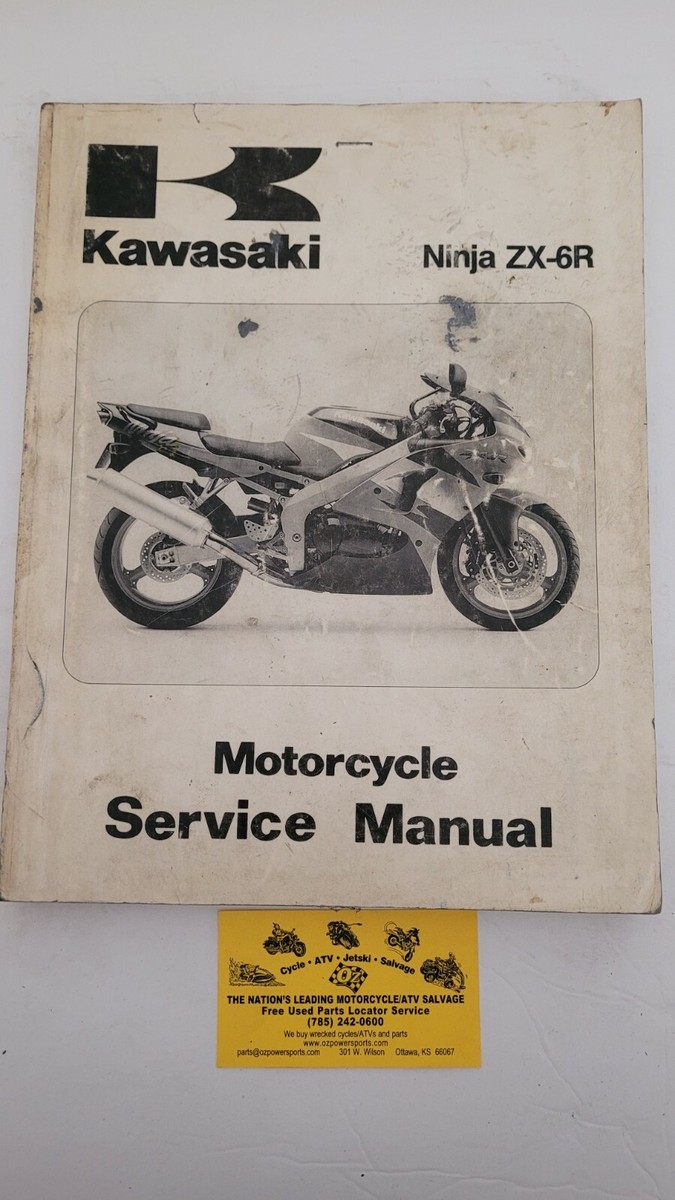 Used 1998 Kawasaki ZX600 ZX6R Ninja Motorcycle Service