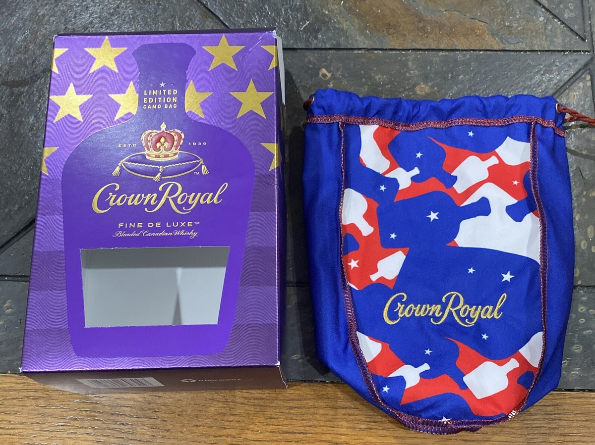 【未開栓】Seagram's Crown  袋と箱付 New Crown Royal Camo Limited Edition Bag Red, White & Blue