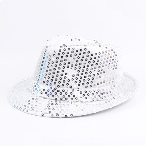 Paillettenhut Clubstyle Disco-Hut Partyhut Trilby Hut Blink Fedora Glitzerhut - Bild 8 von 19