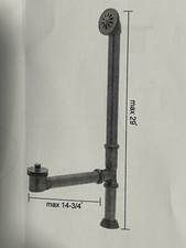 Cheviot 25203314 BALNEO Waste Overflow Lift  Turn Style Oil Rubbed Bronze