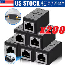 RJ45 Inline Coupler Cat6/Cat5e Ethernet Network Cable Extender Connector lot