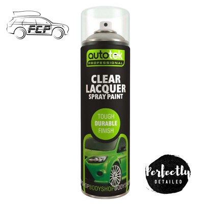 AutoTek Klarlack Mehrzweck Aerosol Sprühfarbe 500ml 