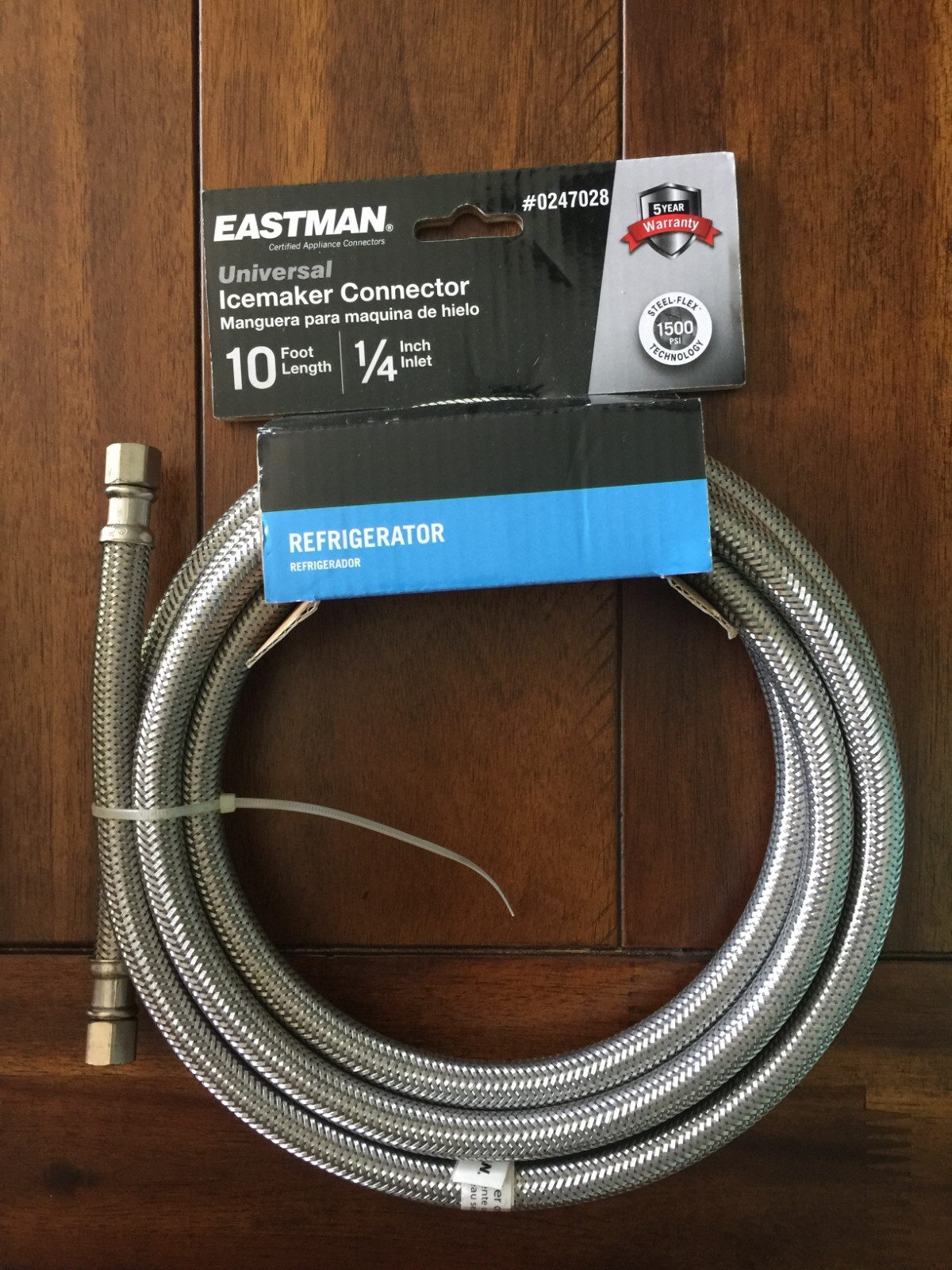 Eastman Ice Maker Connector 10 Foot Stainless Steel Hose *NEW* eBay