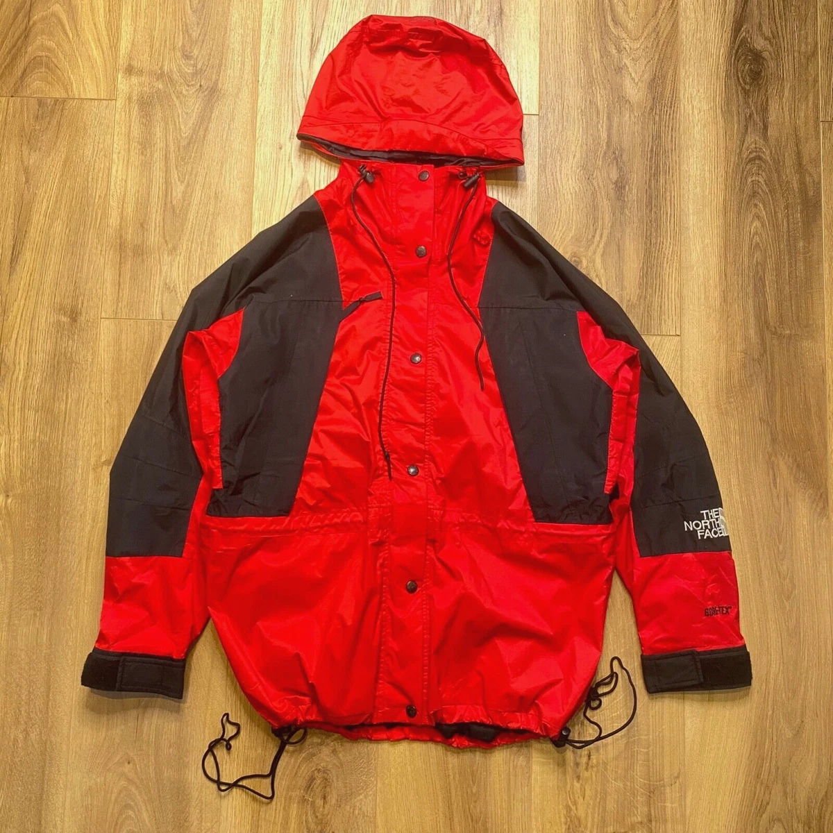 Vintage The North Face Goretex Jacket Red Black Women's Small