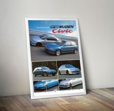 Honda Civic Eg Mugen Vintage Ad Poster - 50x70 B2 Cm