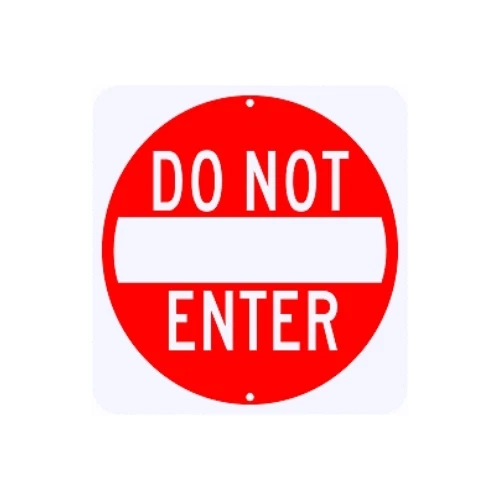 Do Not Enter Sign In Collectible Transportation Signs for sale | eBay