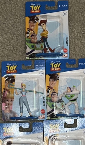 Toy Story 4 Disney Pixar 5 Buzz Woody Bo Peep Rex Forky Figura Juguete 2021 Sellado - Imagen 9 de 12