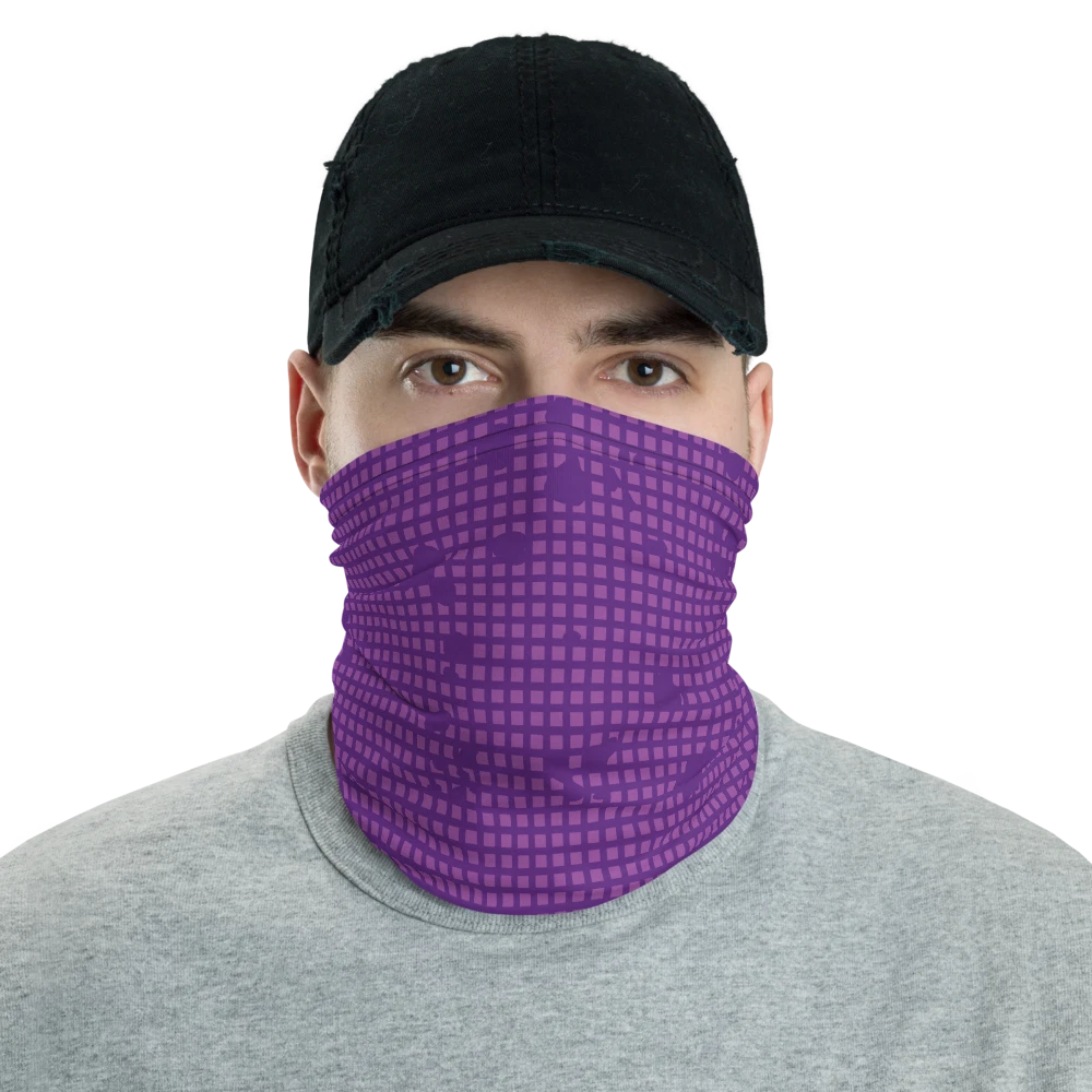 Purple Fictional Desert Night Ops Camouflage Neck Gaiter