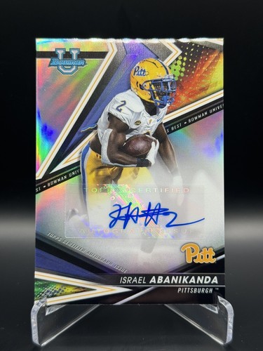 2022-23 Topps Bowman's University Best of 2022 - Israel Abanikanda - BA-IA Auto - Bild 1 von 2