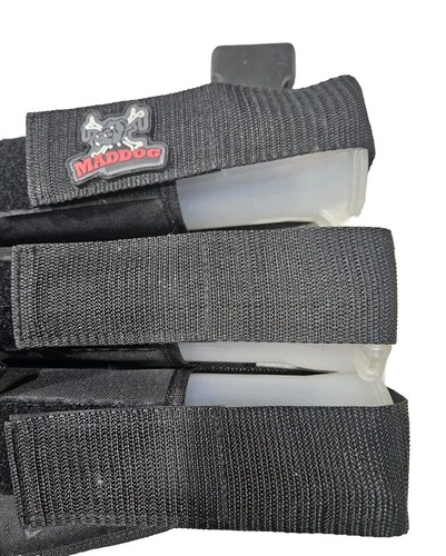 MAD DOG Paintball 840 Rd 6+1 Harness Pack & 6 140 Ammo Pods Feeder Loader Hopper - Bild 2 von 3