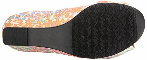 Sandalia de cuña de tela floral pastel estilo suave Hush Puppies talla 9,5 M Foto 2 de 4