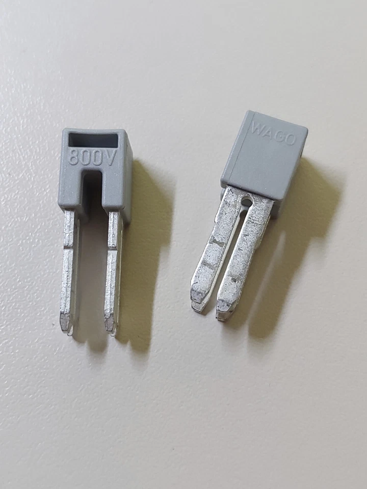 2 x WAGO 282-402 Querbrücker; Brücker; isoliert; grau