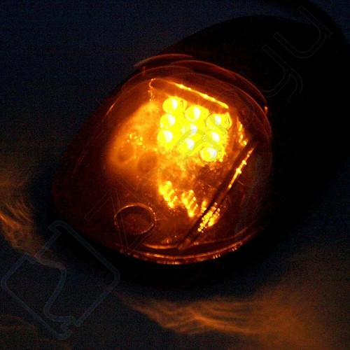 5pcs Smoked Cover Amber Cab Roof Marker Running Lights Truck SUV for Dodge Ram - Picture 3 of 4