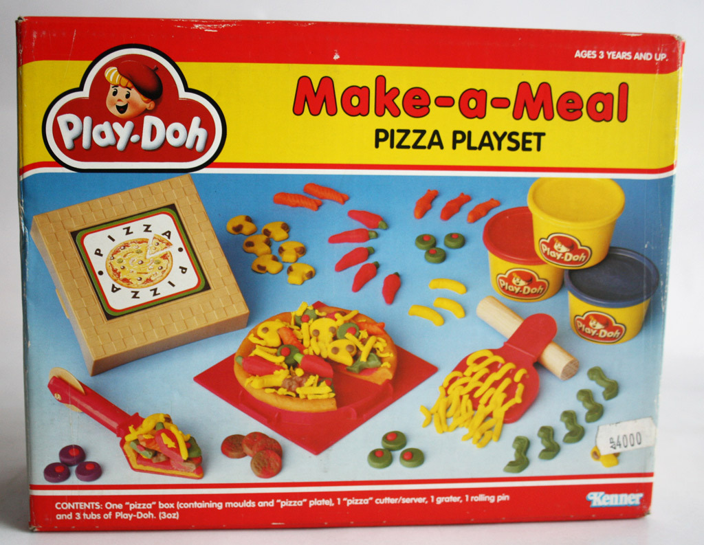 RARE VINTAGE 1991 PLAY DOH PIZZA PLAYSET MAKE A MEAL KENNER TONKA NEW