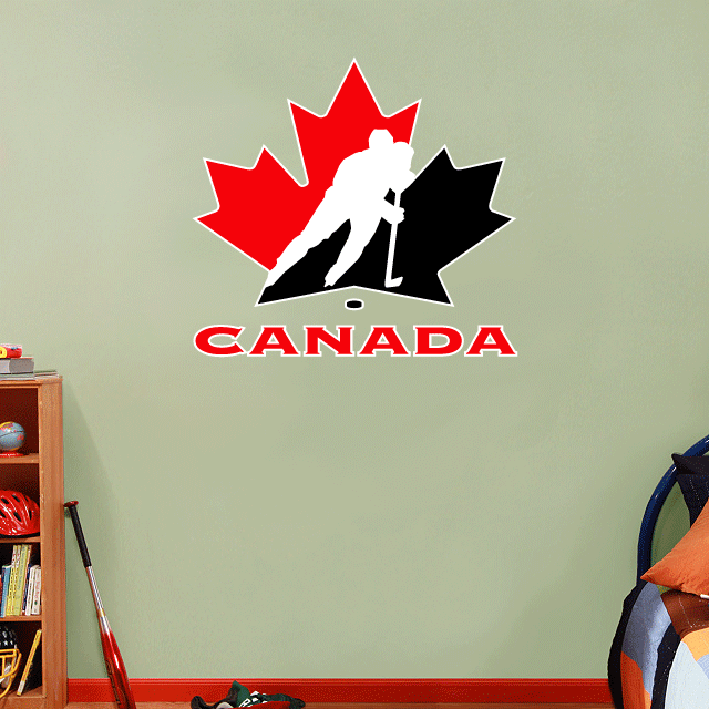 Canada Hockey Association NHL Hockey Wall Decor Sticker Decal 23" x 22