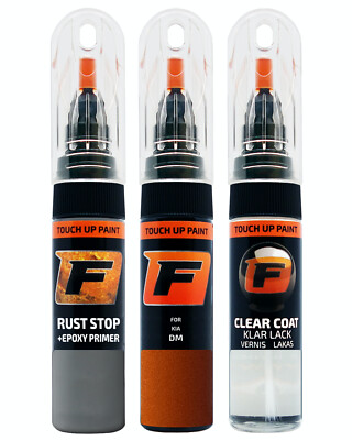 für KIA DM TECHNO ORANGE LACKSTIFT Reparatur Set Autolack Kratzer