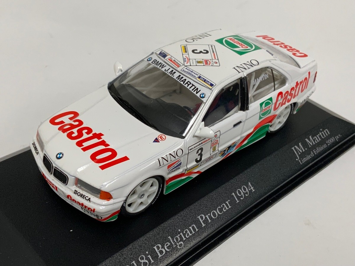 BMW M3 E30 Belgian procar 1993 ミニチャンプス43 Minichamps 1:43 Marc Duez BMW M3 E30 #14 Fina Bastos Belgian