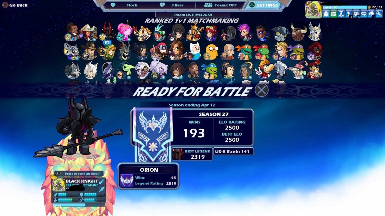 Brawlhalla Elo Boosting: Platinum - Steam (PC) Only - Read description