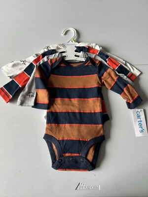 Carters 4 Pack Knit Long Sleeve T Shirts Boys 3 M New