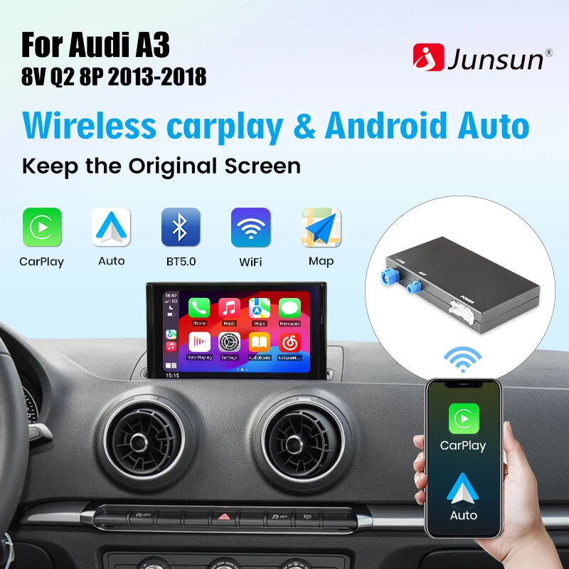 Für Audi A3 2012-2021 Q2 2012-2021 Wireless Apple Carplay Android Auto Interface - Bild 2 von 4