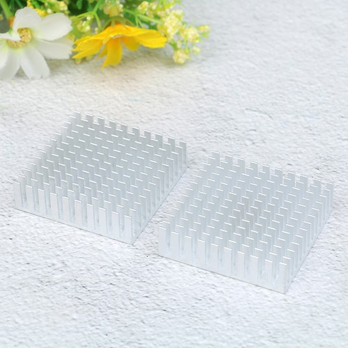 2pcs 40*40*11mm silver Radiator aluminum cpu heatsink rsPGrrJCAU.mz - Photo 2/7