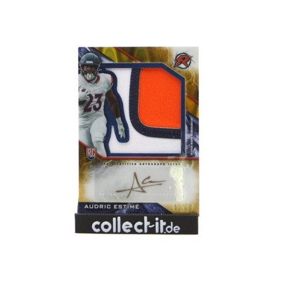 Audric Estime Relic Autograph 12/50 Jersey RC Rookie - Topps Resurgence 2024