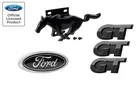 1999-2004 Mustang GT Black 5pc Front Grille Running Horse Fender & Trunk Emblems