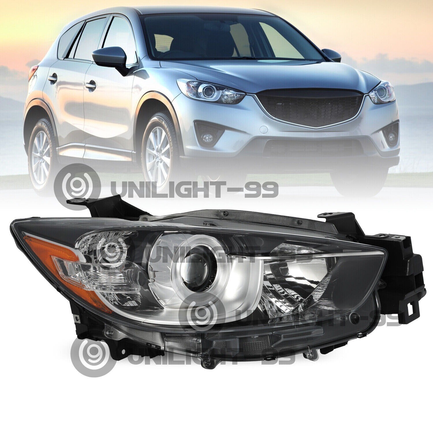 For 2013 2014 2015 2016 Mazda CX-5 CX5 Factory Halo Passenger Side Headlight RH