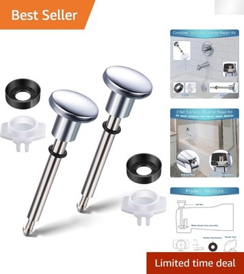 Effortless Fix: 6-Piece Tub Spout Diverter Kit for Classic Chrome Bath Solutions