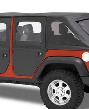 Bestop 51799-35 Rear Full 2pc Soft Doors Black Dia For 07-18 Wrangler Jk 4dr Bestop 51799-35 Rear Full 2pc Soft Doors Black Dia For 07-18 Wrangler Jk 4dr