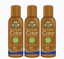Banana Boat Summer Color Self Tanning Mist All Skin Tones 3 Pack 5 oz. each.