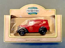 LLedo Promoters Stanley Gibbons Ltd diecast van, boxed, made in England