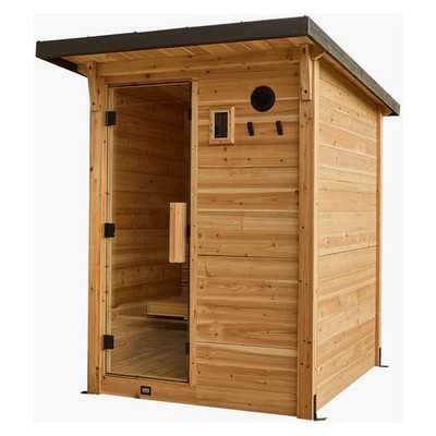 Backyard Discovery 2-4 Person Cedar Outdoor Sauna with Electric Heater