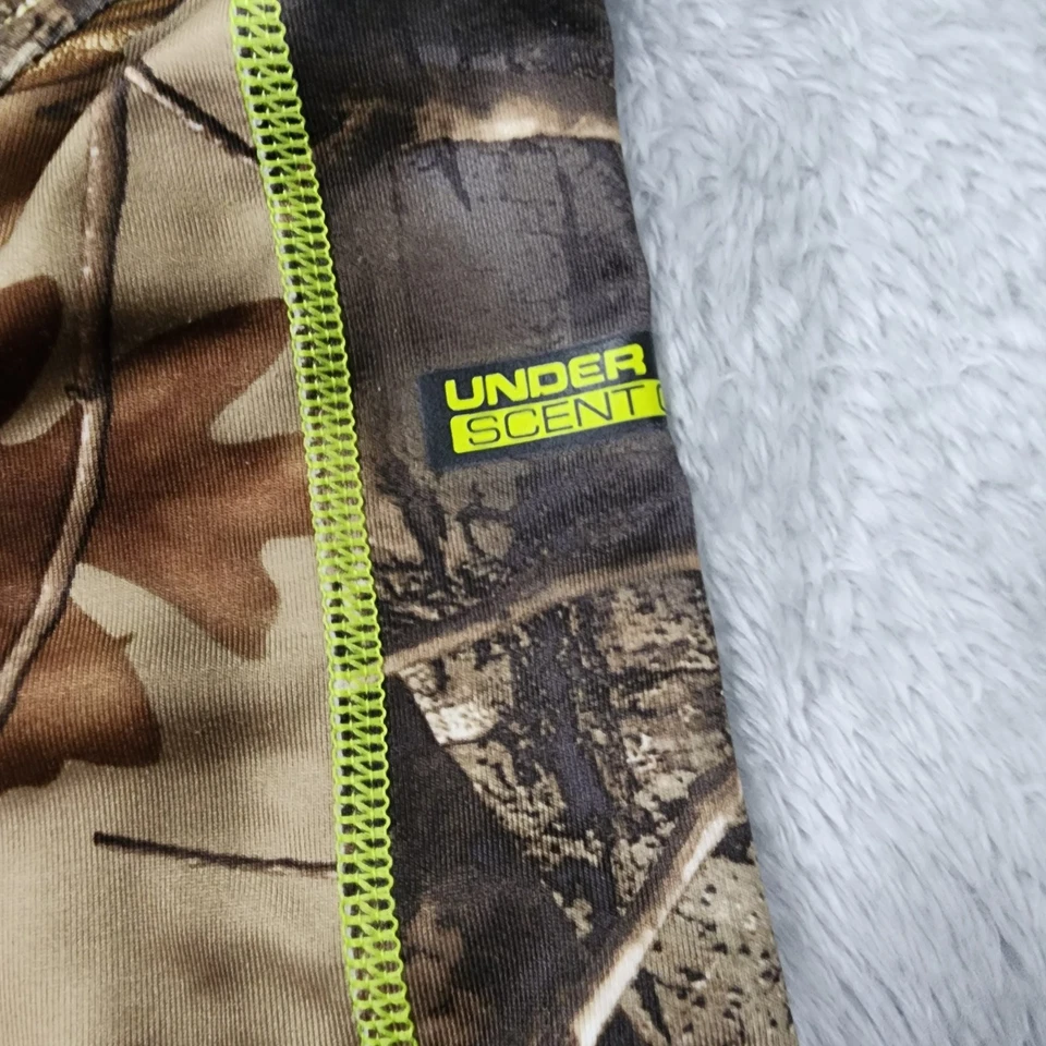 Under Armour ColdGear Compression Shirt Small Realtree Camo Scent Control Huntin - Image 3 of 4