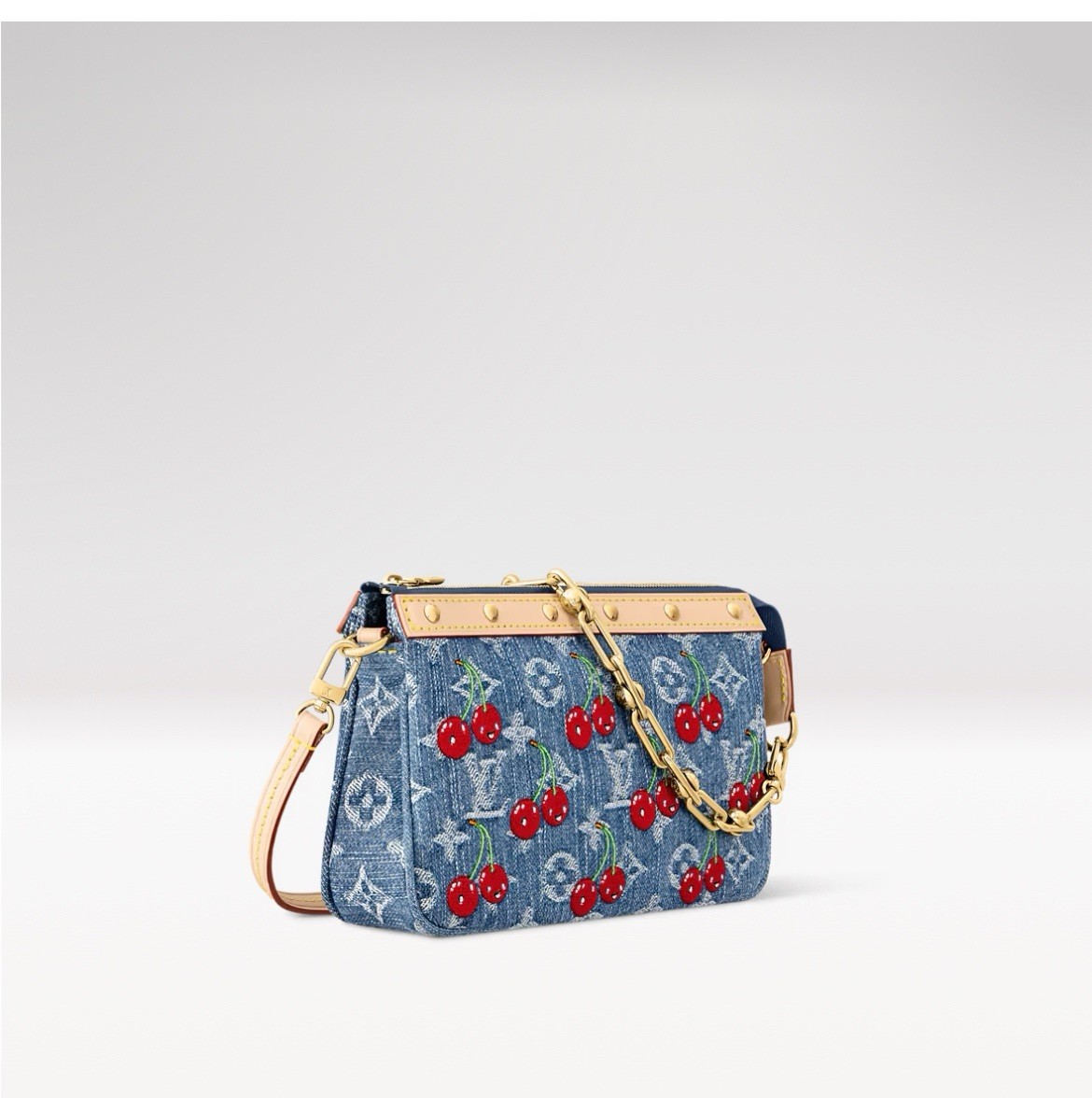 ルイ・ヴィトン モノグラム LV x TM Pochette Accessoires Monogram Denim - Women - Small