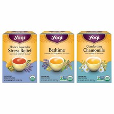 Yogi Tea Relaxation Stress Relief Variety Pack - 16 Tea Bags per Pack 3 Packs