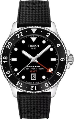 Unused TISSOT Seastar 1000 T120.852.17.051.00 Black Stainless Men 