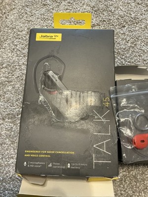 【新品•未開封】Jabra TALK 45 silver Jabra Talk 45 - Silver Wireless Bluetooth Mono Headset Open Box